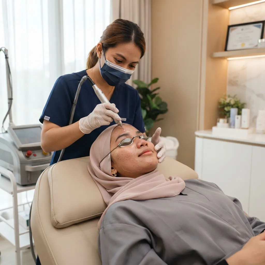 Laser pigmentation treatment for dark spots